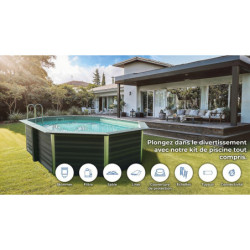 Piscine en composite ovale 804x386cm AVANTGARDE - Gré