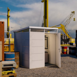 Abri de jardin modulaire isolé 2x2m blanc - plancher inclus - Everbox