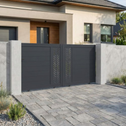 Portail coulissant en aluminium 300x142cm FANCY GROW - X-Metal