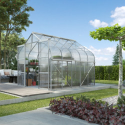 Serre de jardin Diana 8,3m² en aluminium et panneaux de polycarbonate 4mm - Vitavia