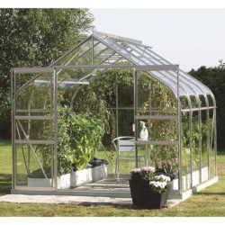 Serre de jardin Diana 6,7m² en aluminium et verre de sécurité 3mm - Vitavia